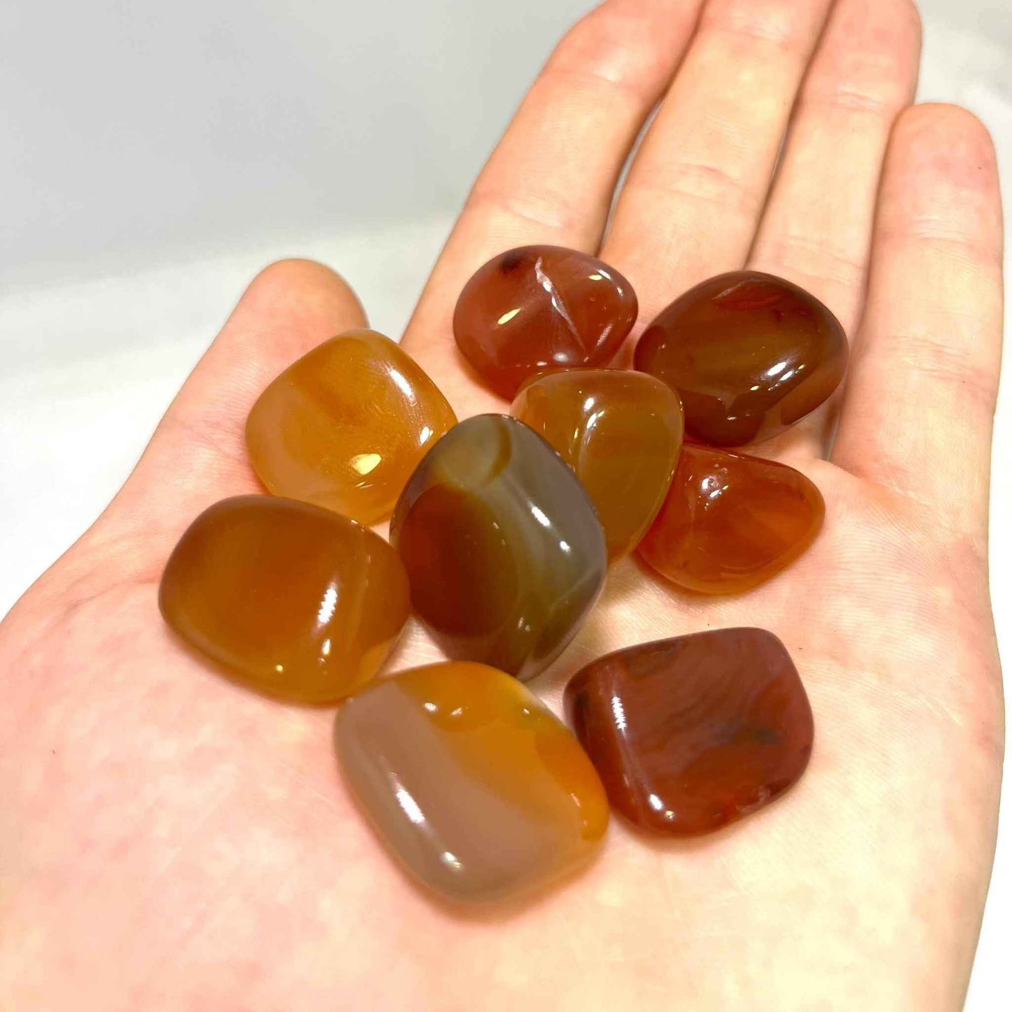 Carnelian Tumbled Pocket Stone (B)