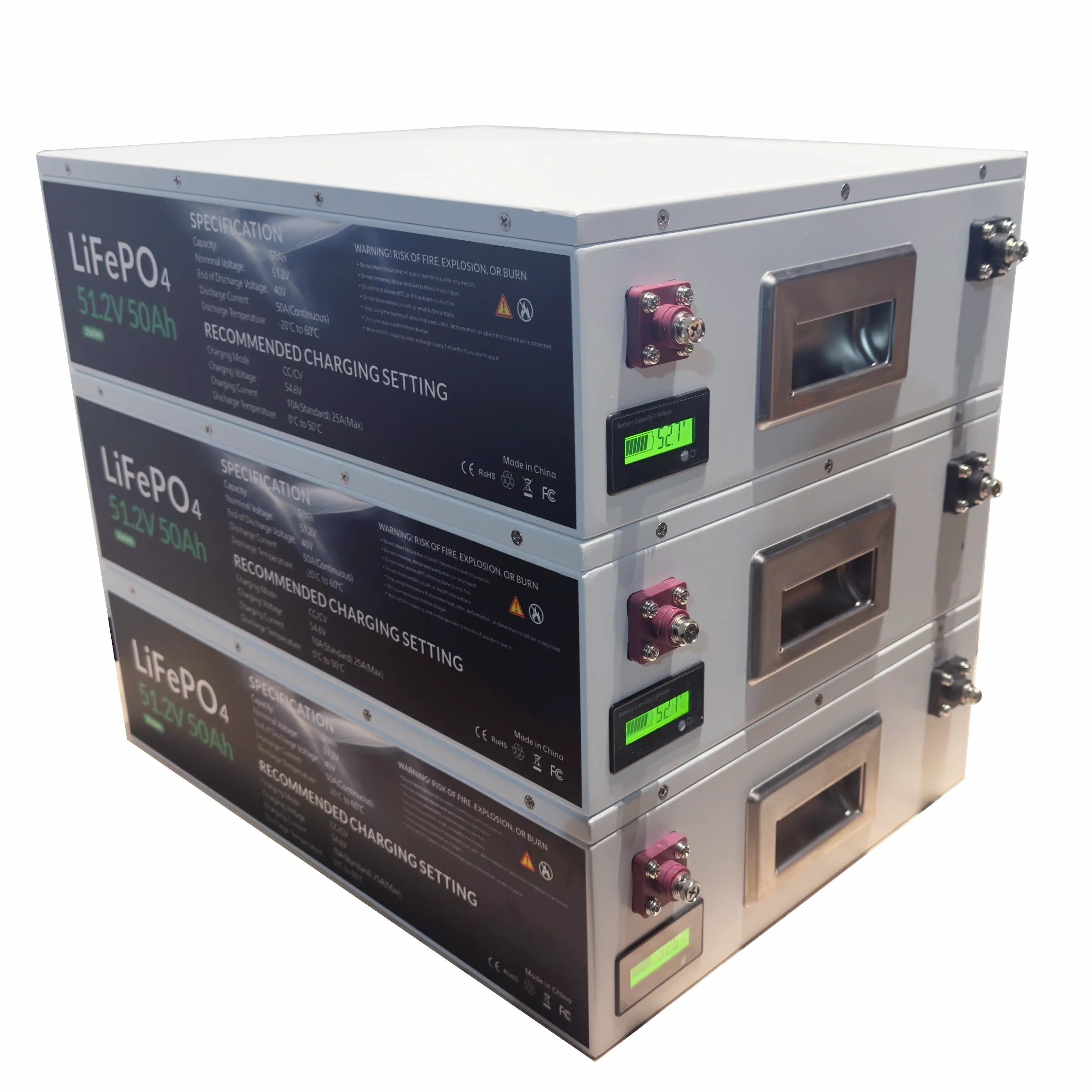Batterie LiFePO4 24 V 100 Ah avec équilibrage actif et BMS 100 A