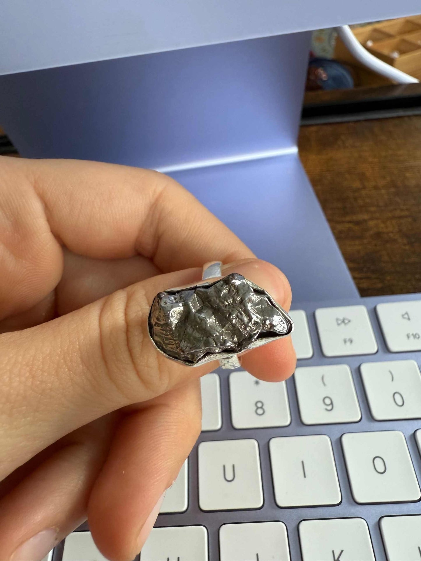 Meteorite Ring - Size 6 - Large