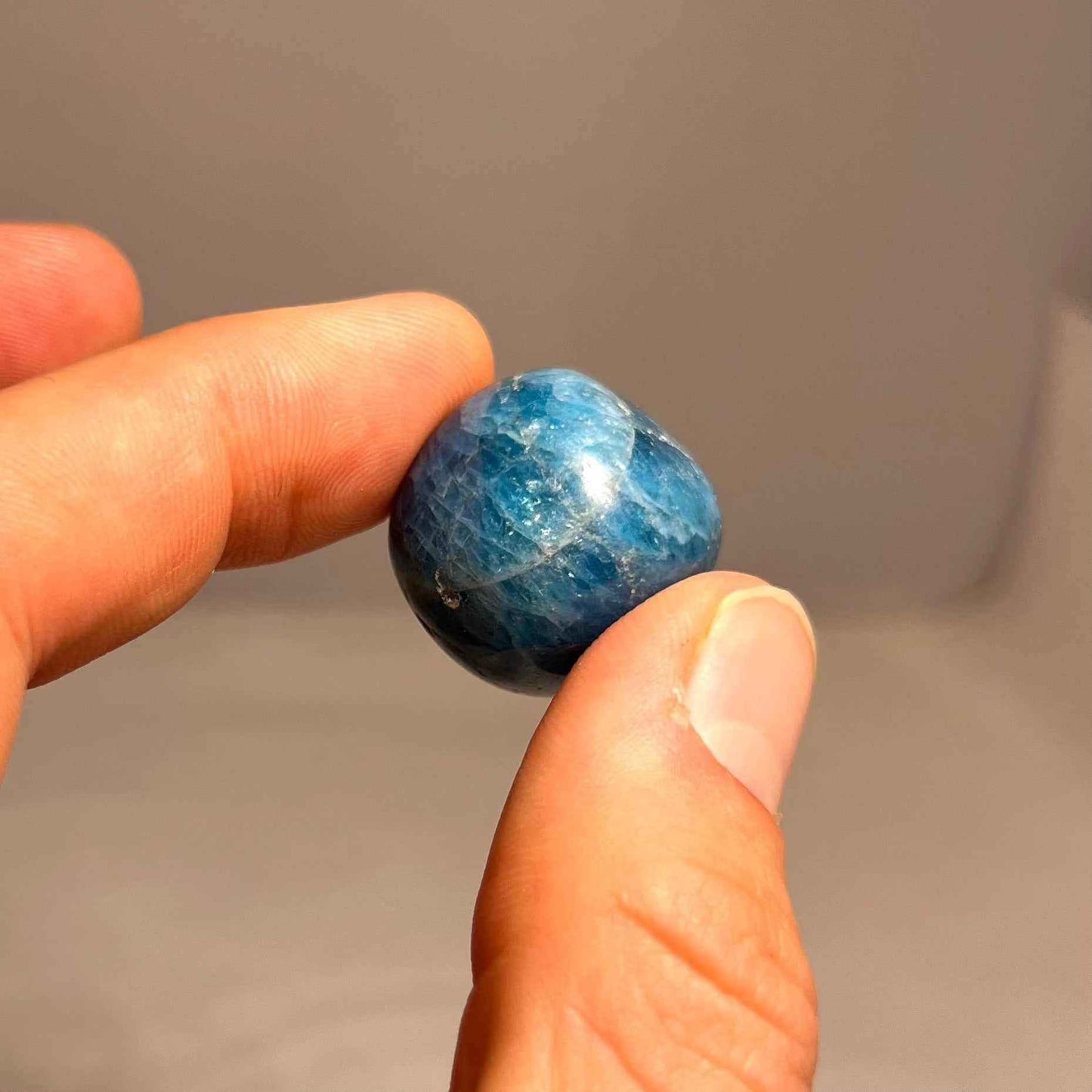 Blue Apatite Tumbled Stone