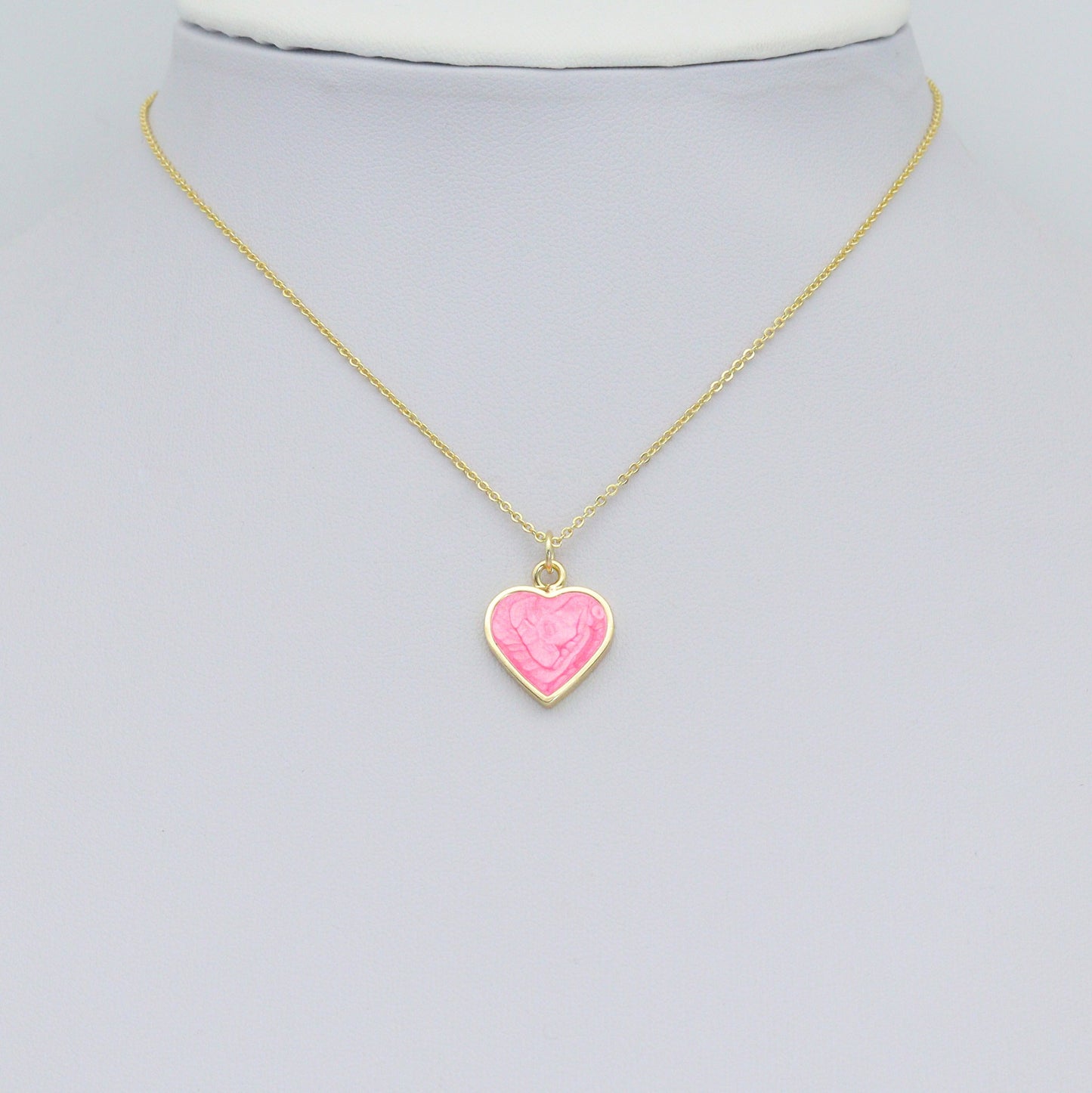 Colorful Enamel Heart Charm Pendant,Sku#Y1048