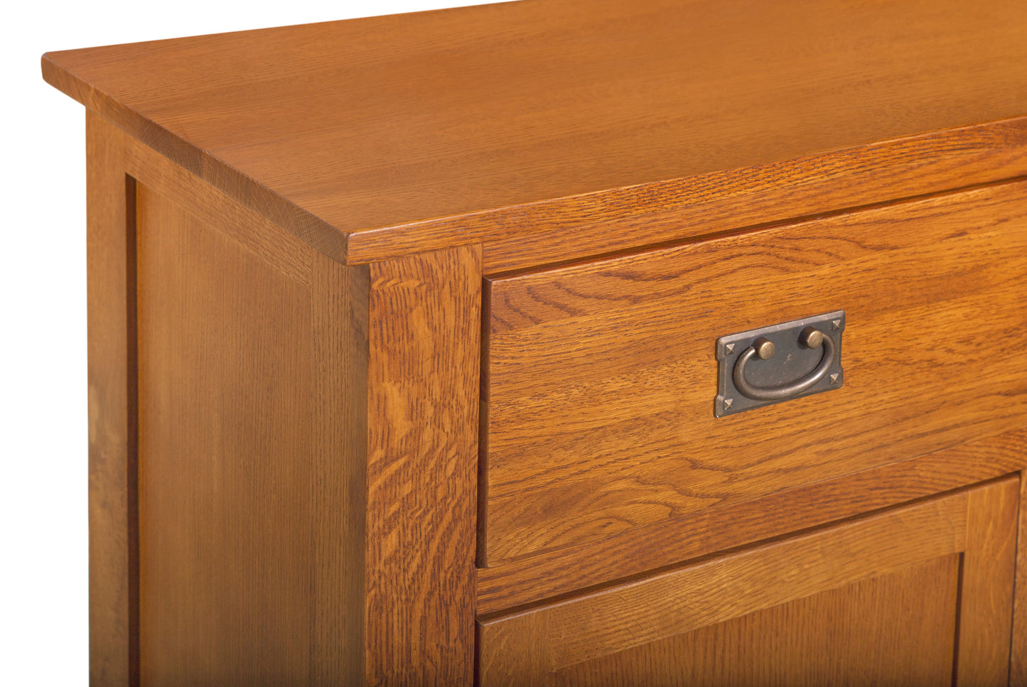 Mission Solid Oak 3 Drawer 3 Door Sideboard - Michael's Cherry (MC-A) - 59"