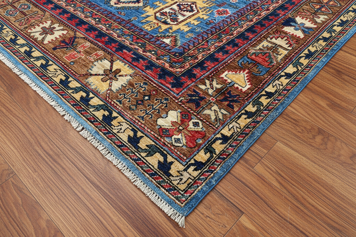 Hand-Knotted Agra Vegetable-Dyed Wool Rug, 9' 8" x 12' 0"