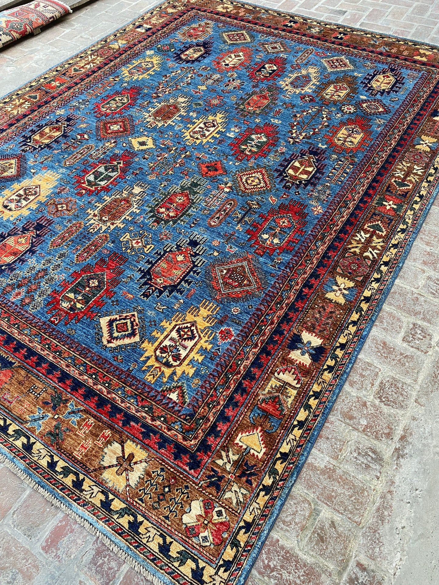 Hand-Knotted Agra Vegetable-Dyed Wool Rug, 9' 8" x 12' 0"