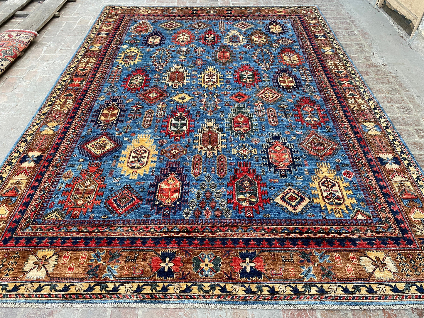 Hand-Knotted Agra Vegetable-Dyed Wool Rug, 9' 8" x 12' 0"