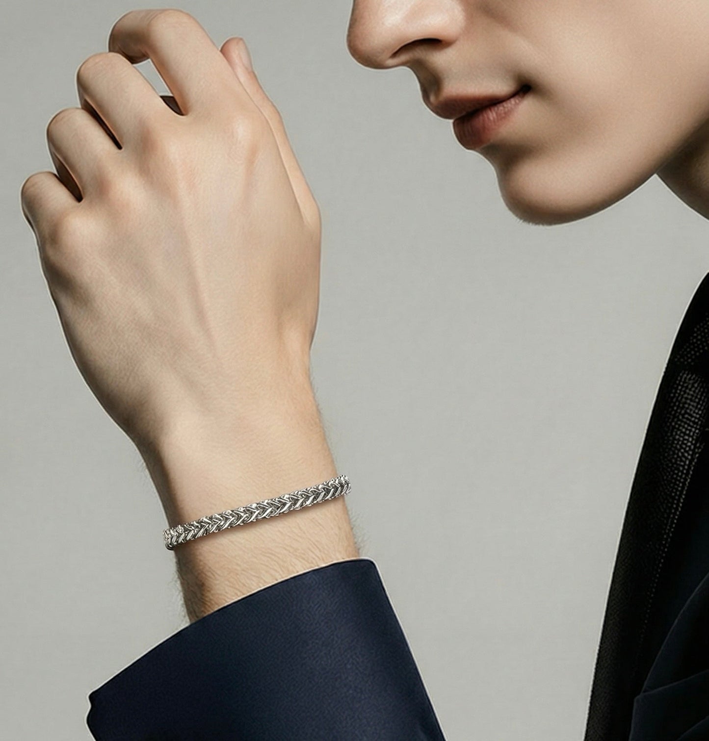 BG140W B.Tiff Franco Link Bracelet