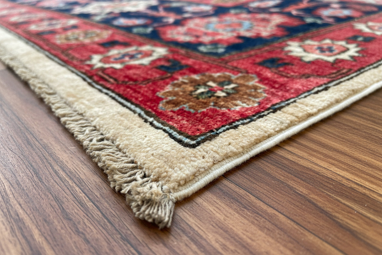 Hand-Knotted Heriz Vegetable-Dyed Wool Rug, 9' 1" x 12' 2"
