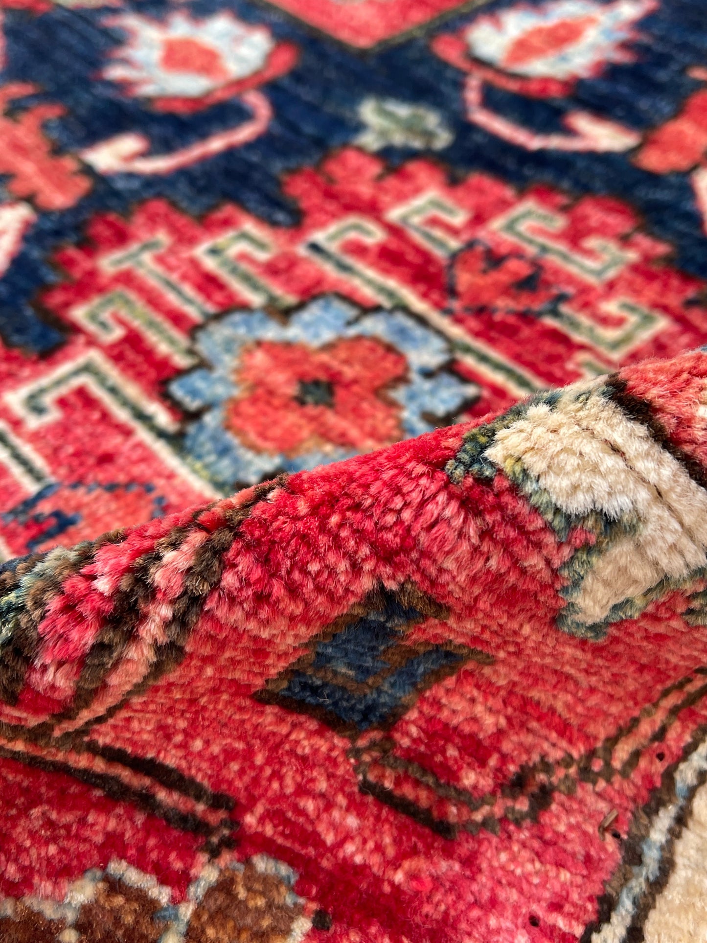 Hand-Knotted Heriz Vegetable-Dyed Wool Rug, 9' 1" x 12' 2"