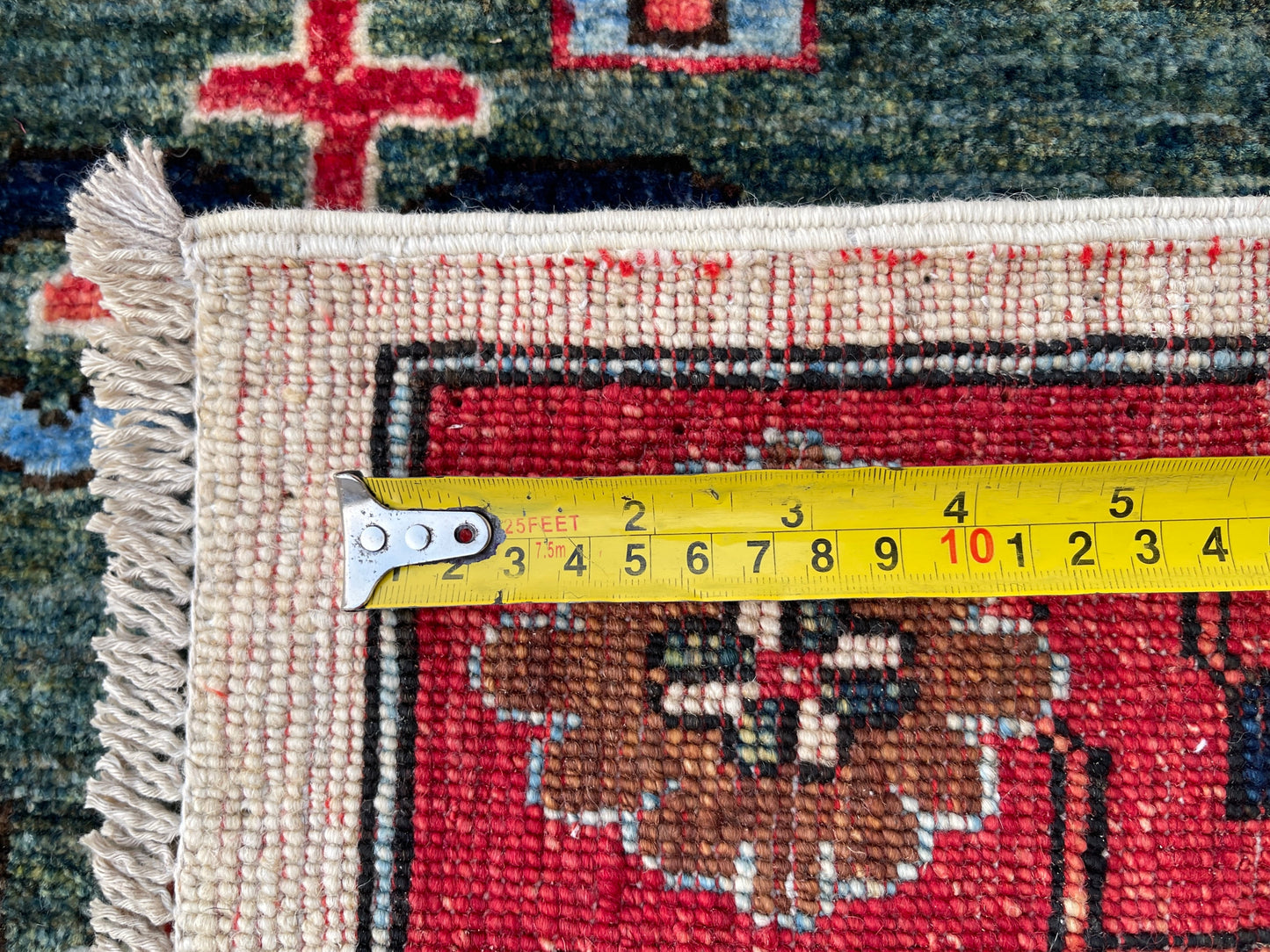 Hand-Knotted Heriz Vegetable-Dyed Wool Rug, 9' 1" x 12' 2"