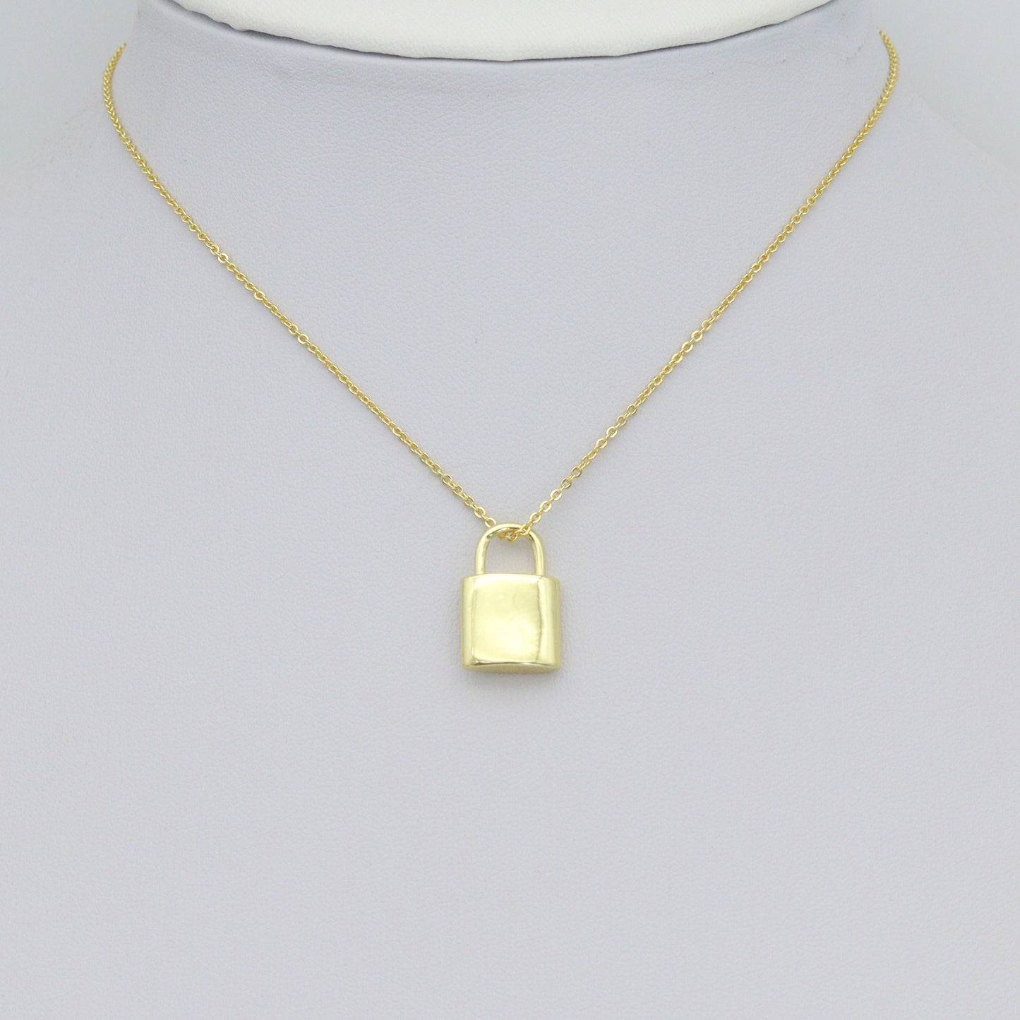 18K Gold Color Padlock Charm Pendants, Dainty Lock Charms, Padlock Charm, 11x17mm, Sku#LK08