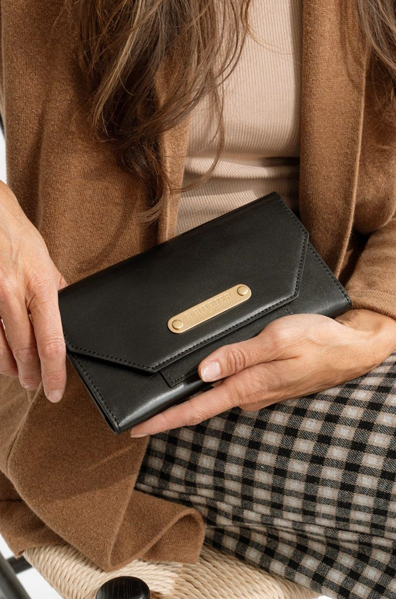 1869 Wallet Premium|  Black Leather