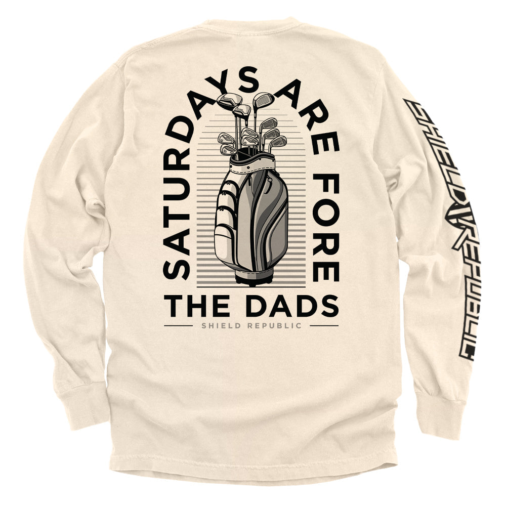 Saturdays Are For The Dads Golf Grey