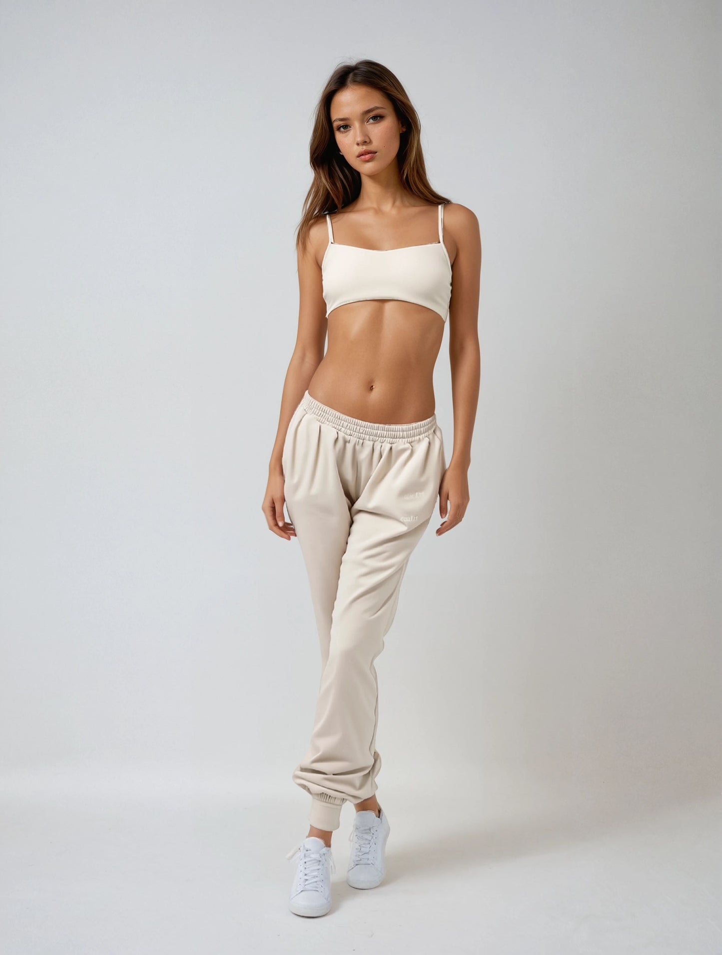 Low Scoop Cross Bra - Ivory