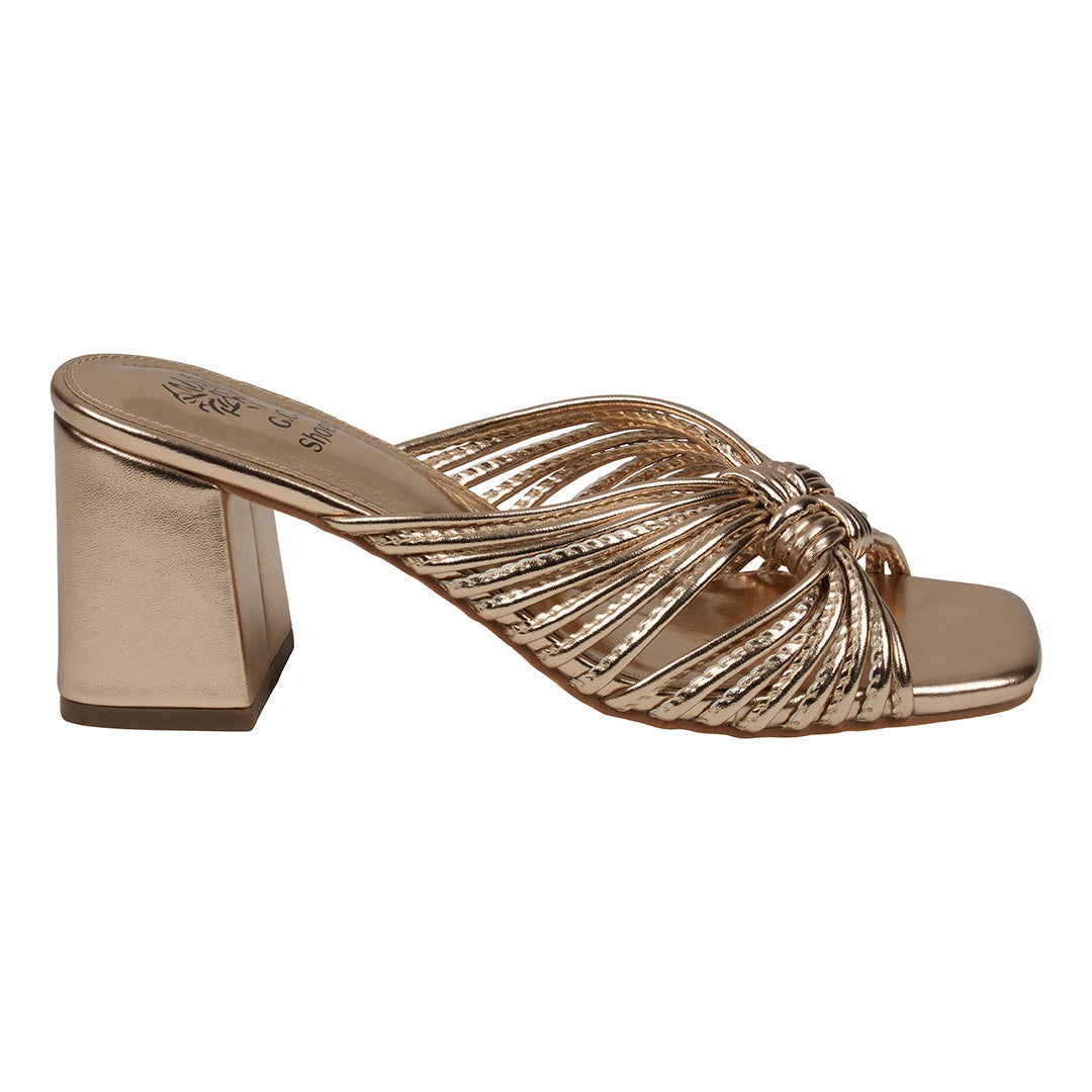 Sandales à talon Josie bronze à brides