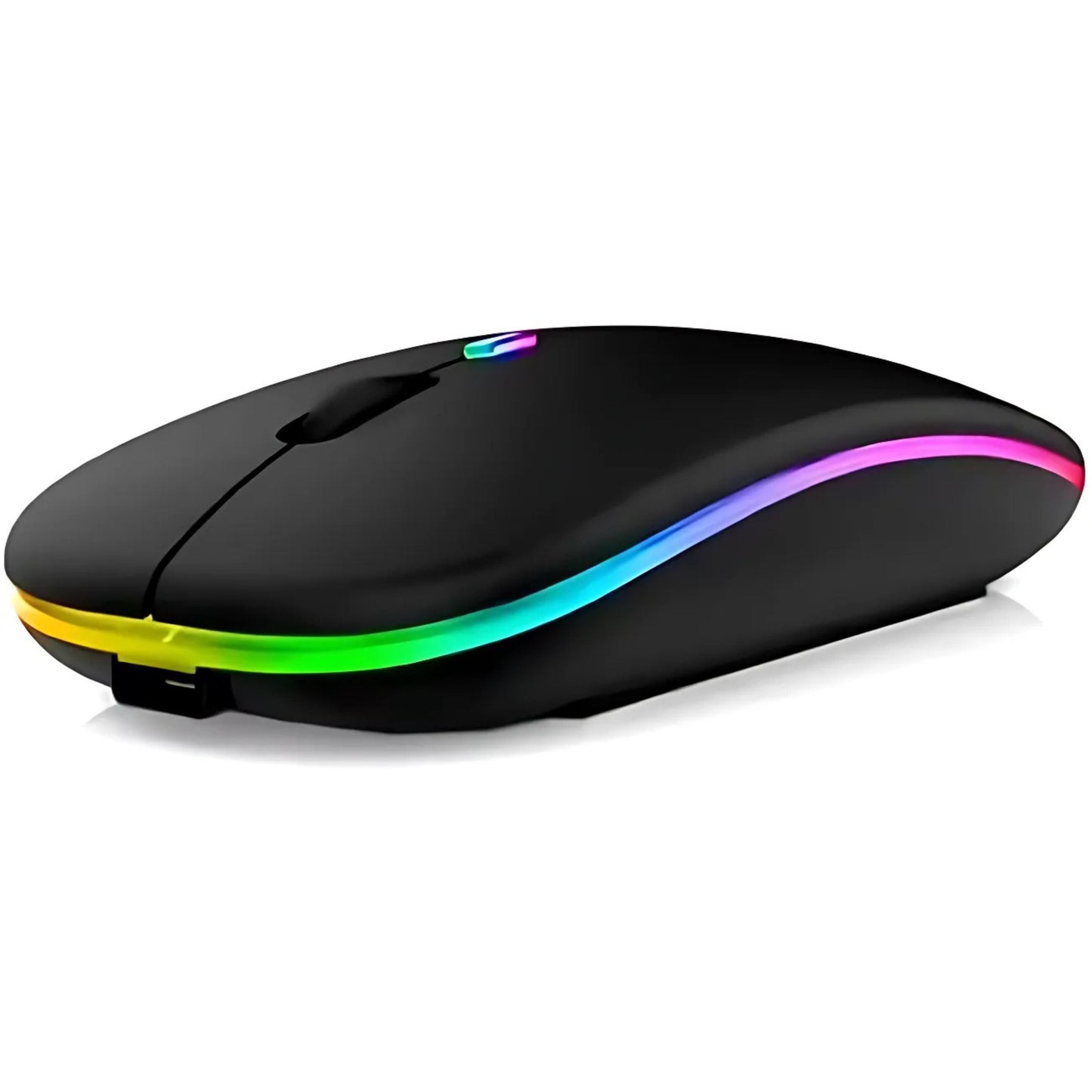 Wireless RGB Mouse – Silent Rechargeable Bluetooth Mouse with LED Backlight for PC & Laptop