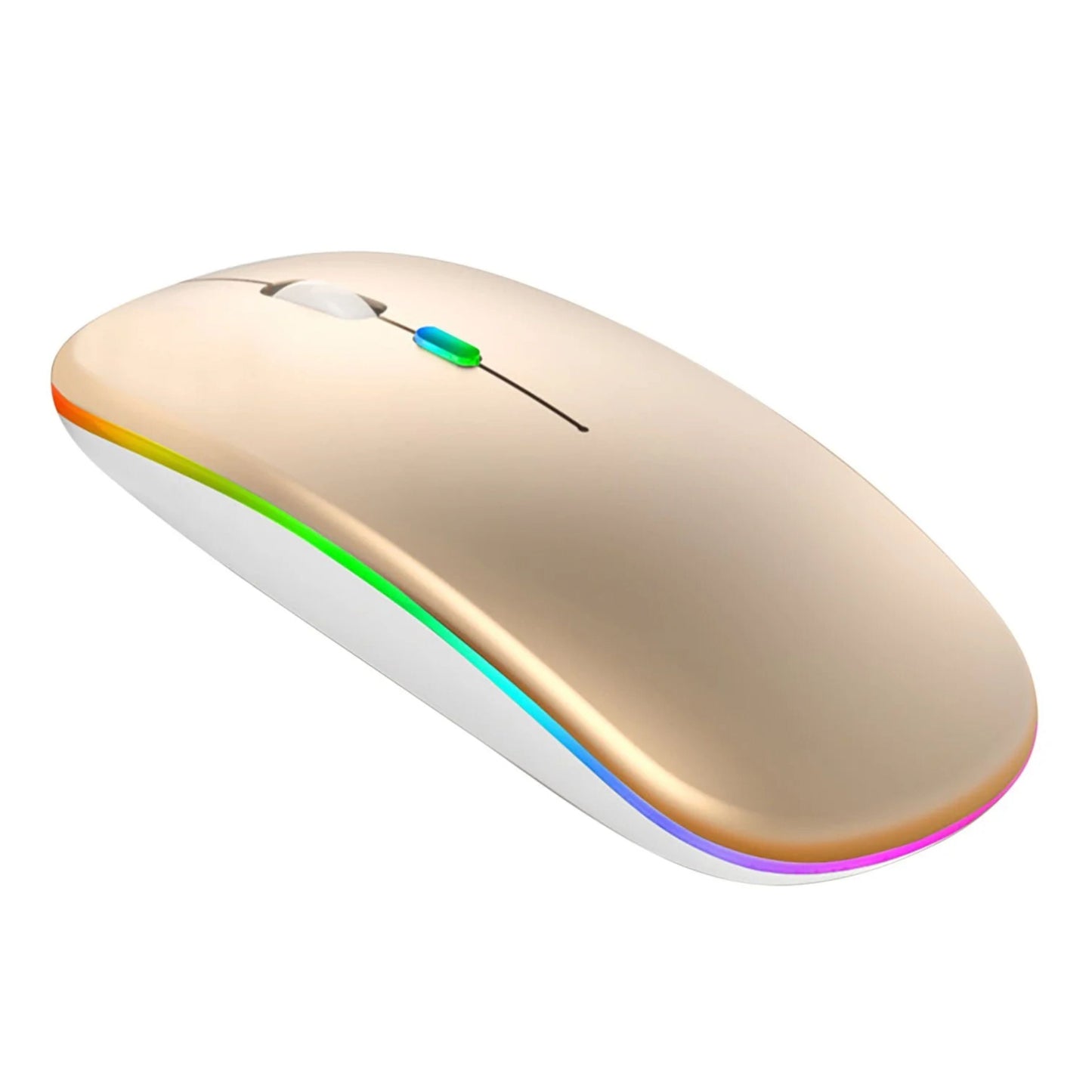 Wireless RGB Mouse – Silent Rechargeable Bluetooth Mouse with LED Backlight for PC & Laptop