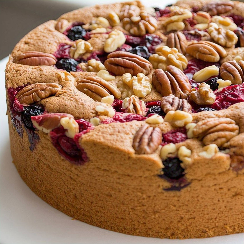 Andy Anand Sugar-Free Keto Fruit Cake, 9-Inch, 2 lb – Low-Carb, Delicious & Decadent, Perfect for Diabetics & Keto Diet Birthday Gift Box
