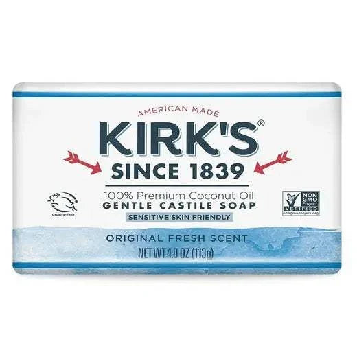 KIRKS: Original Fresh Scent Bar Soap, 4 oz
