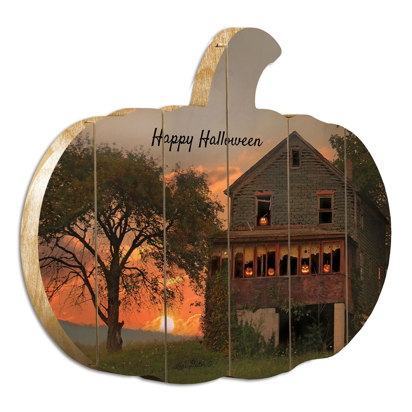 Happy Halloween Wall Art by Artisan Lori Deiter