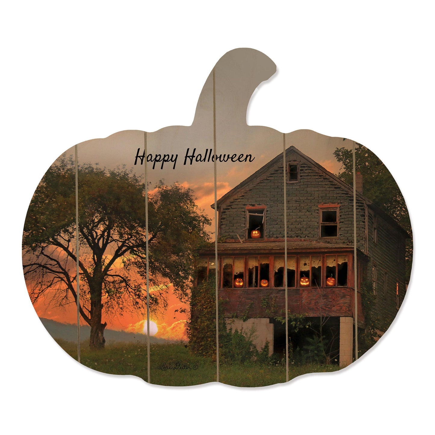 Happy Halloween Wall Art by Artisan Lori Deiter