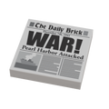 レゴパーツを使用したパールハーバー攻撃第二次世界大戦新聞（2x2タイル）