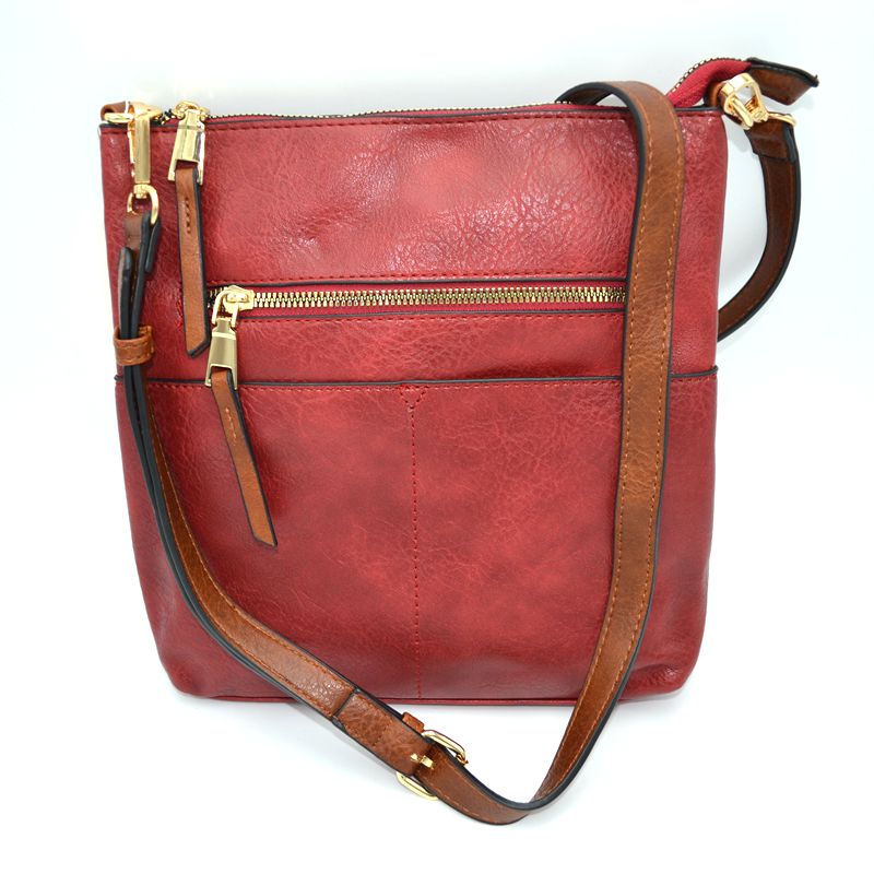 Women's Kaylee Soft PU Vegan Leather 2 in 1 Tote Crossbody Bag