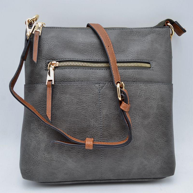 Women's Kaylee Soft PU Vegan Leather 2 in 1 Tote Crossbody Bag