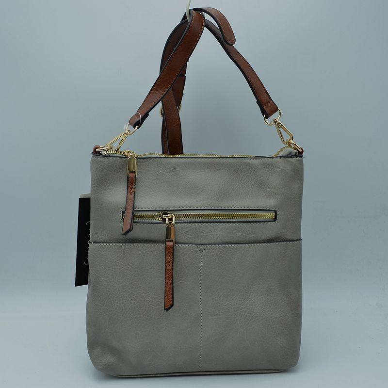 Women's Kaylee Soft PU Vegan Leather 2 in 1 Tote Crossbody Bag