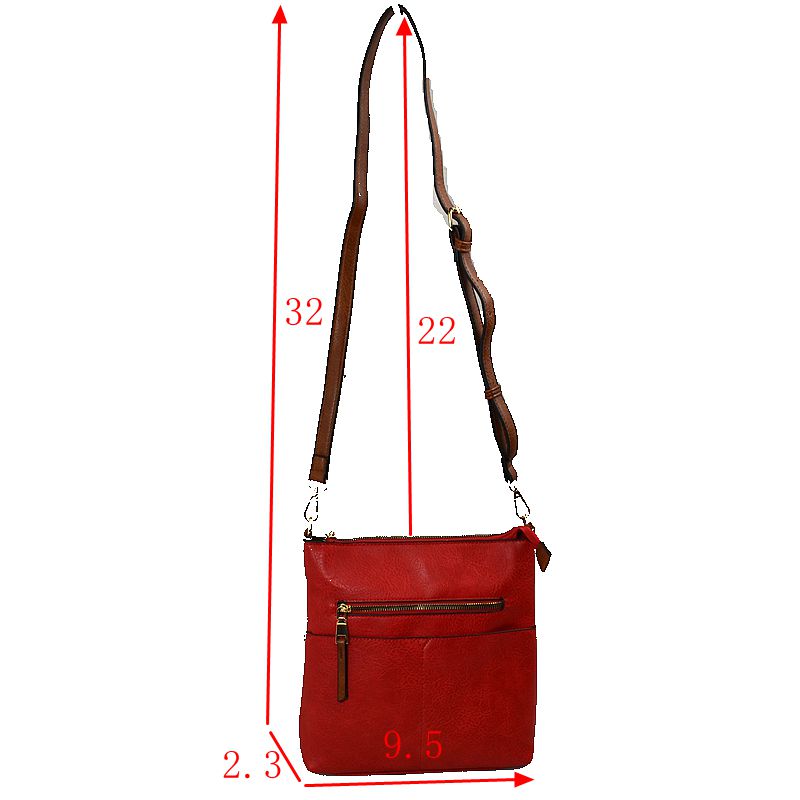 Women's Kaylee Soft PU Vegan Leather 2 in 1 Tote Crossbody Bag