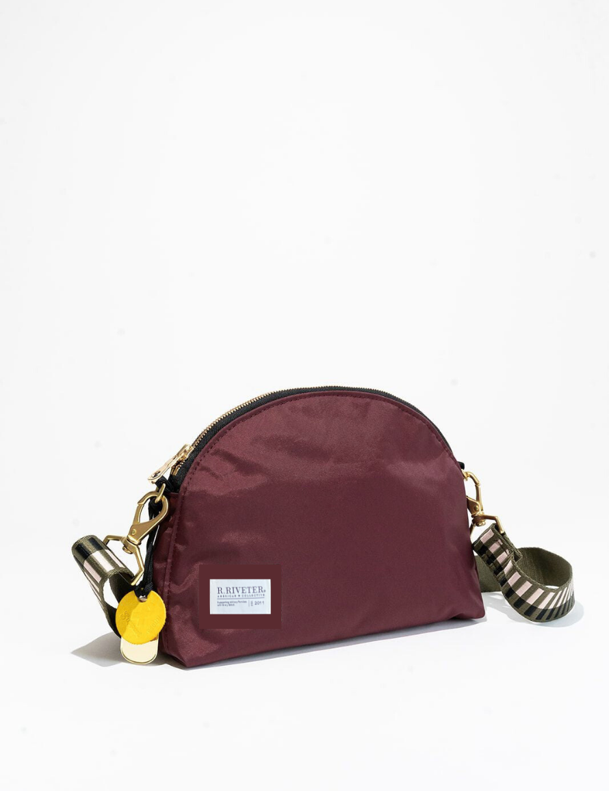Hopper | Wine Nylon + Geo Webbed Strap