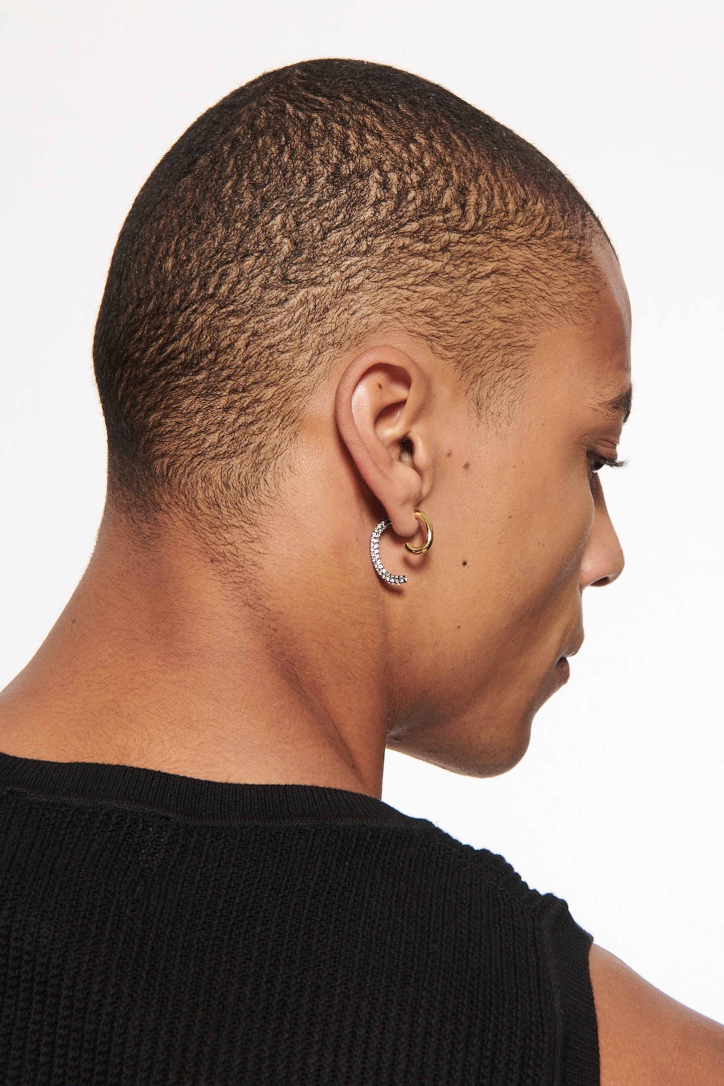 Luna Mini Pavé Earrings