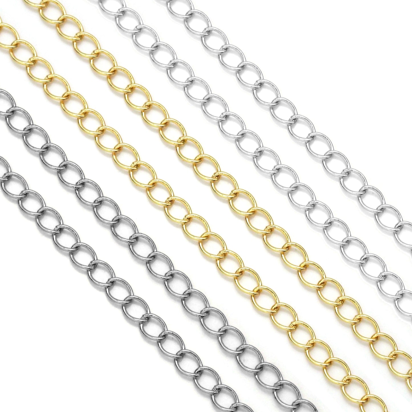 Thin Oval Link Chain by Yard, extension chain, sku#LX159