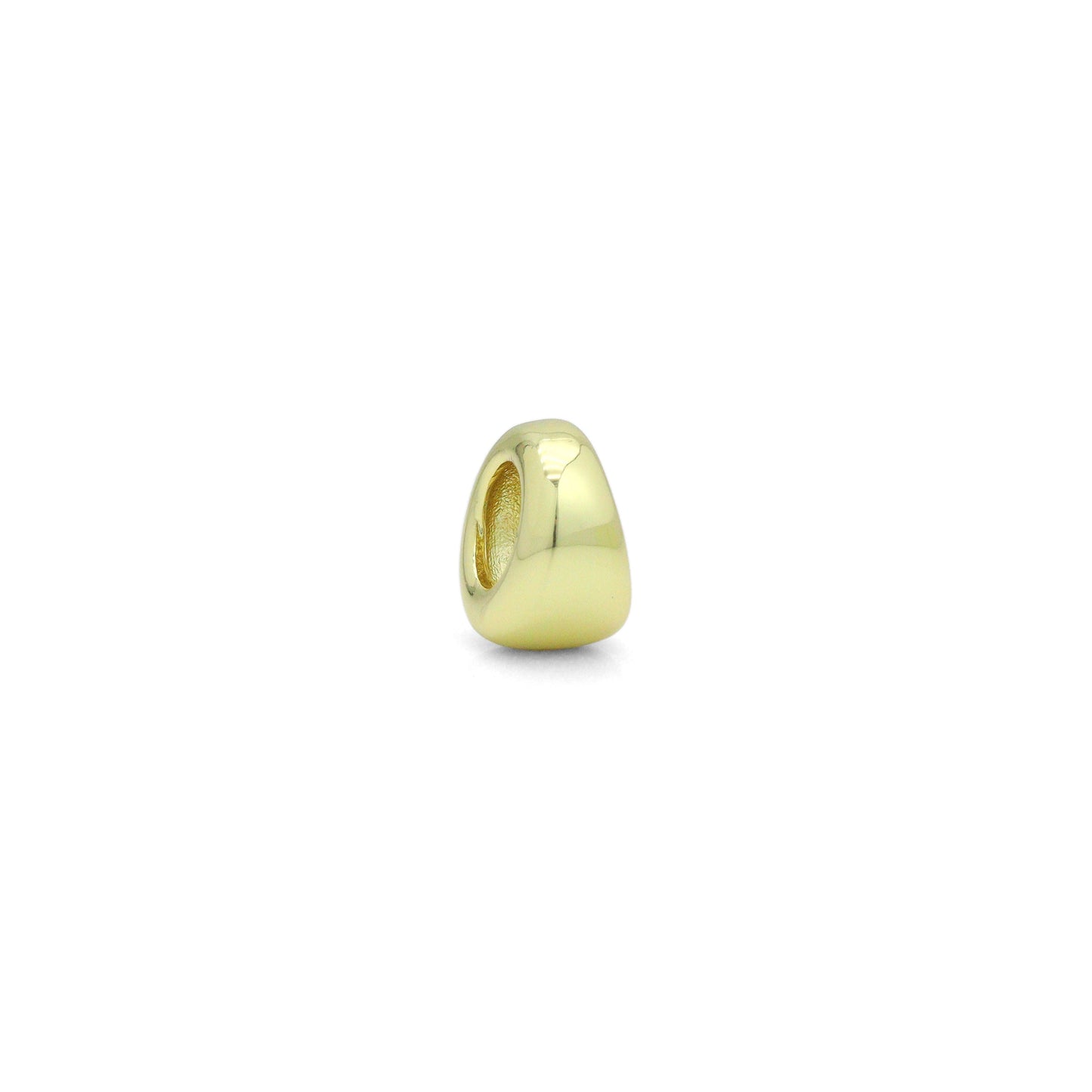Plain Gold Oval Spacer Beads Pendant, Sku#LX966