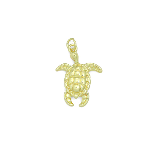 Gold Turtle Charm,Tortoise Charm Pendant, Sku#LX968