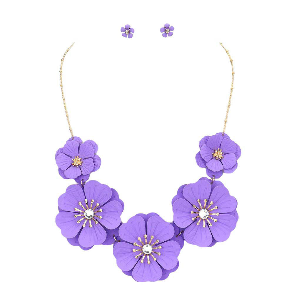 Bloom Flower Link Necklace