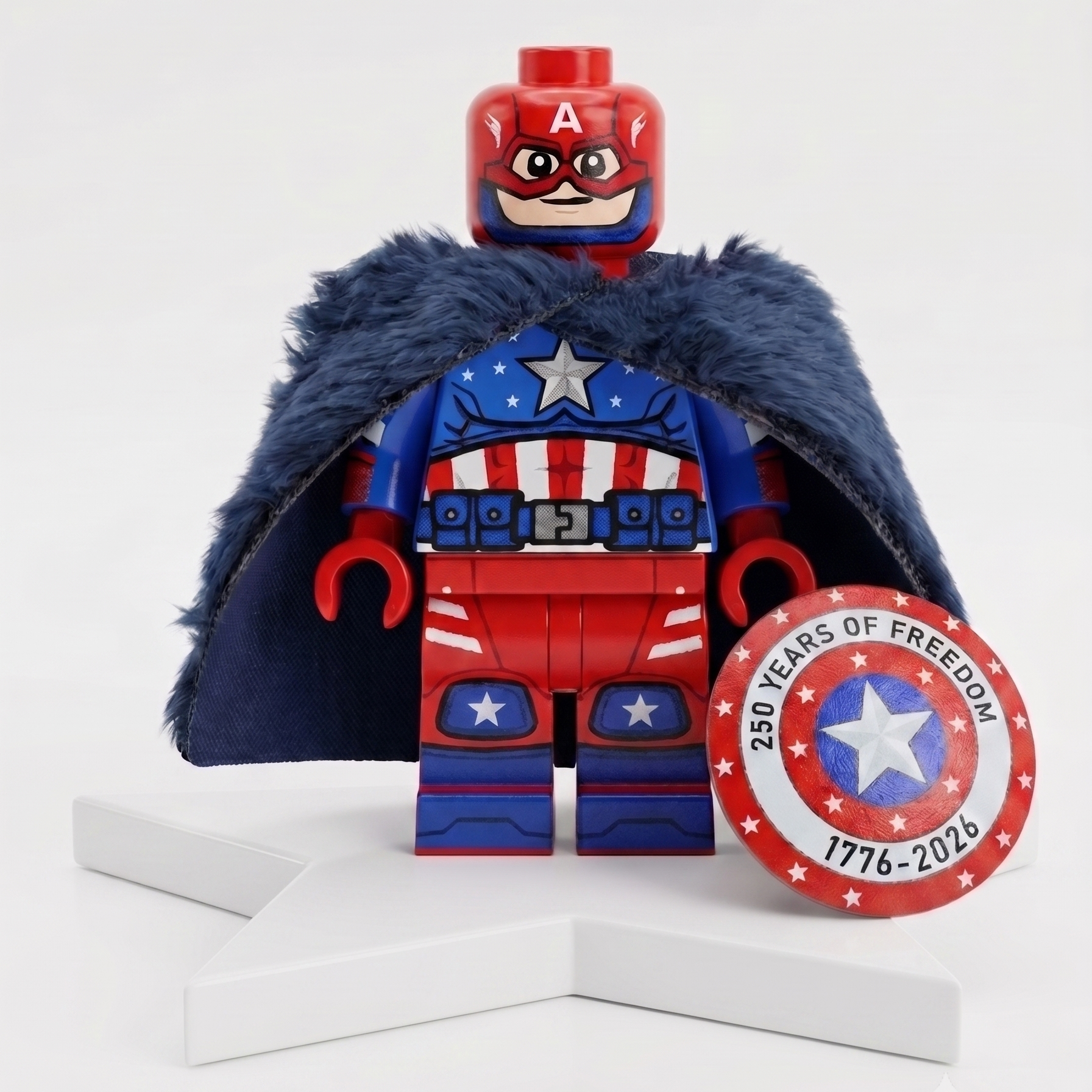 LEGACY Captain America 250 Years Minifig