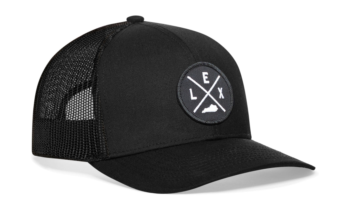 Lexington Trucker Hat  |  Black LEX X Snapback