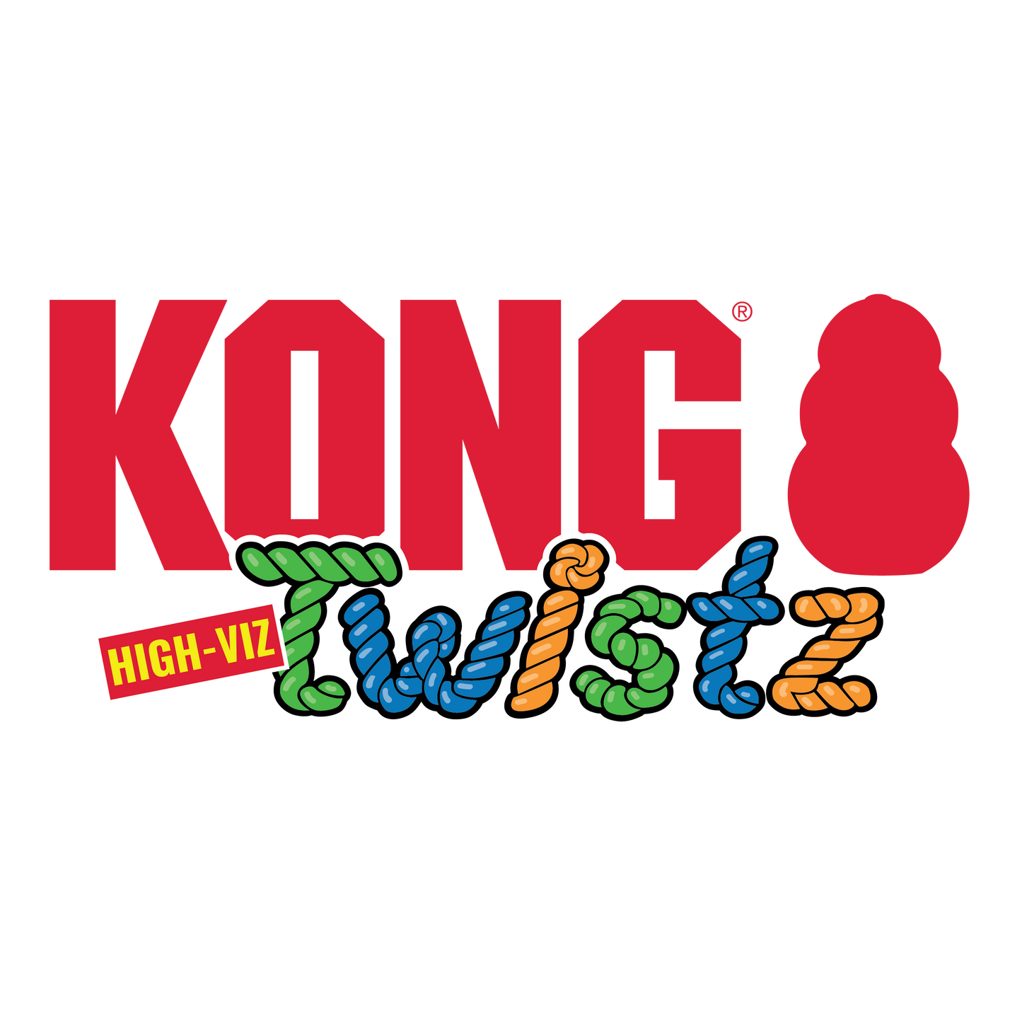 Kong Twistz High-Viz Ball Large