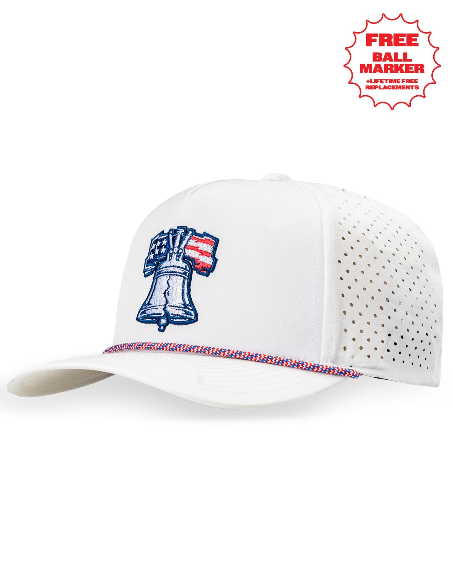 Perforated Rope Hat - Liberty Bell
