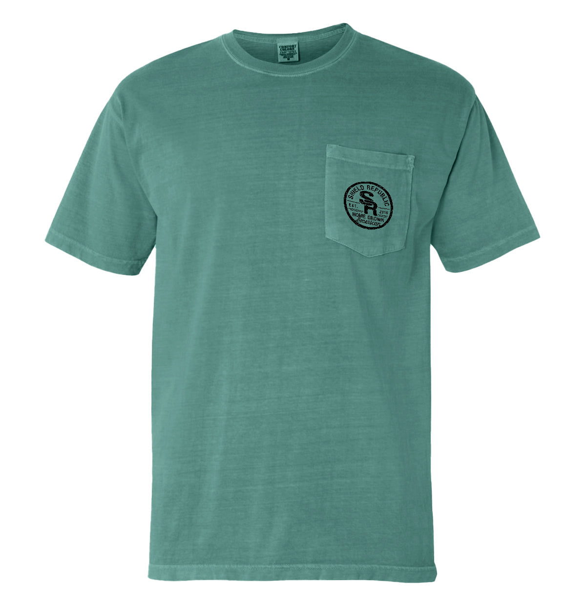 シールドブランドのポケットTシャツ
