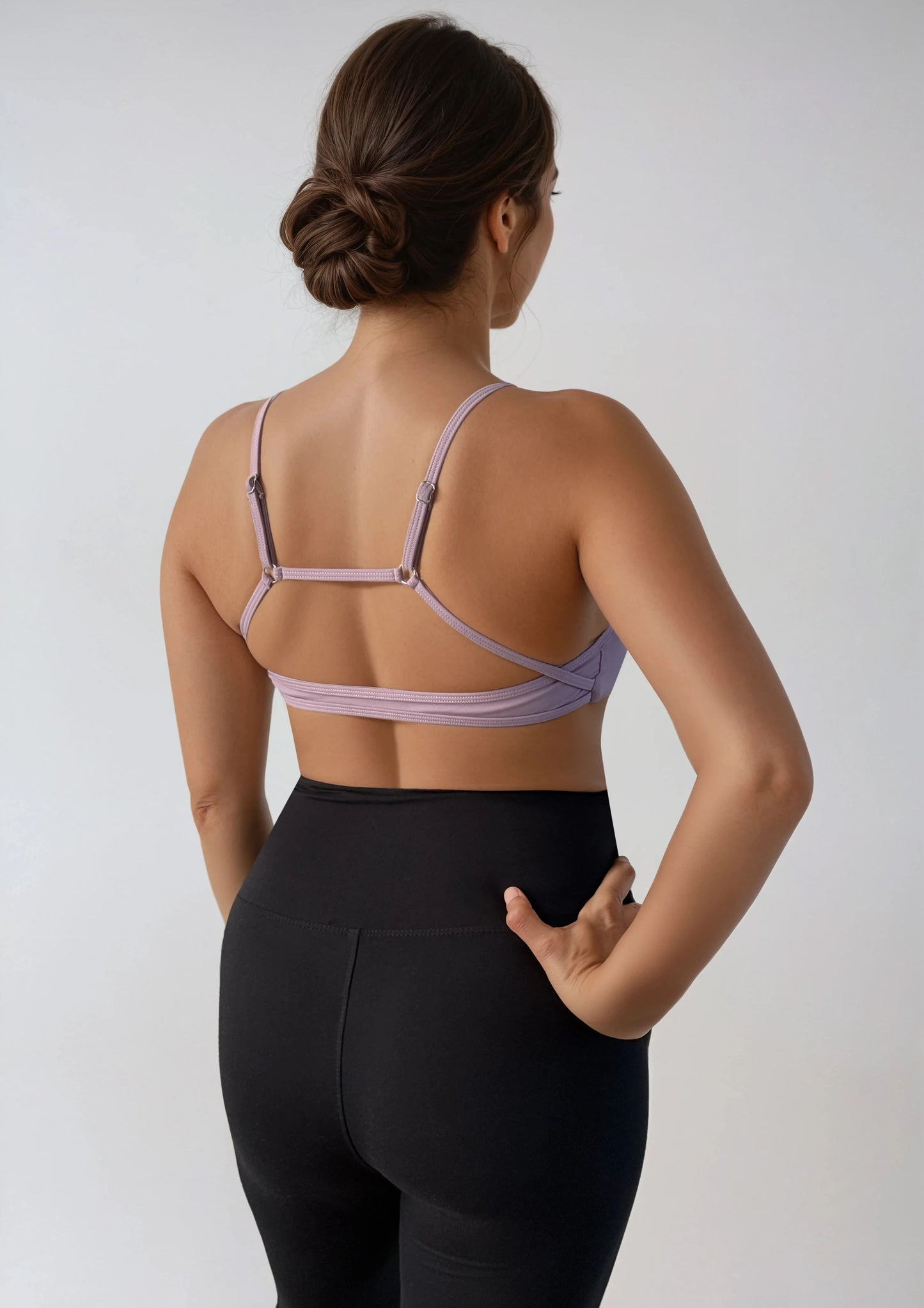 Low Scoop Cross Bra - Lilac