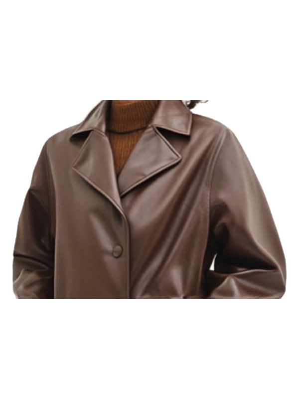 Lily Leather Brown Jacket – Stylish Women’s Brown Leather Jacket