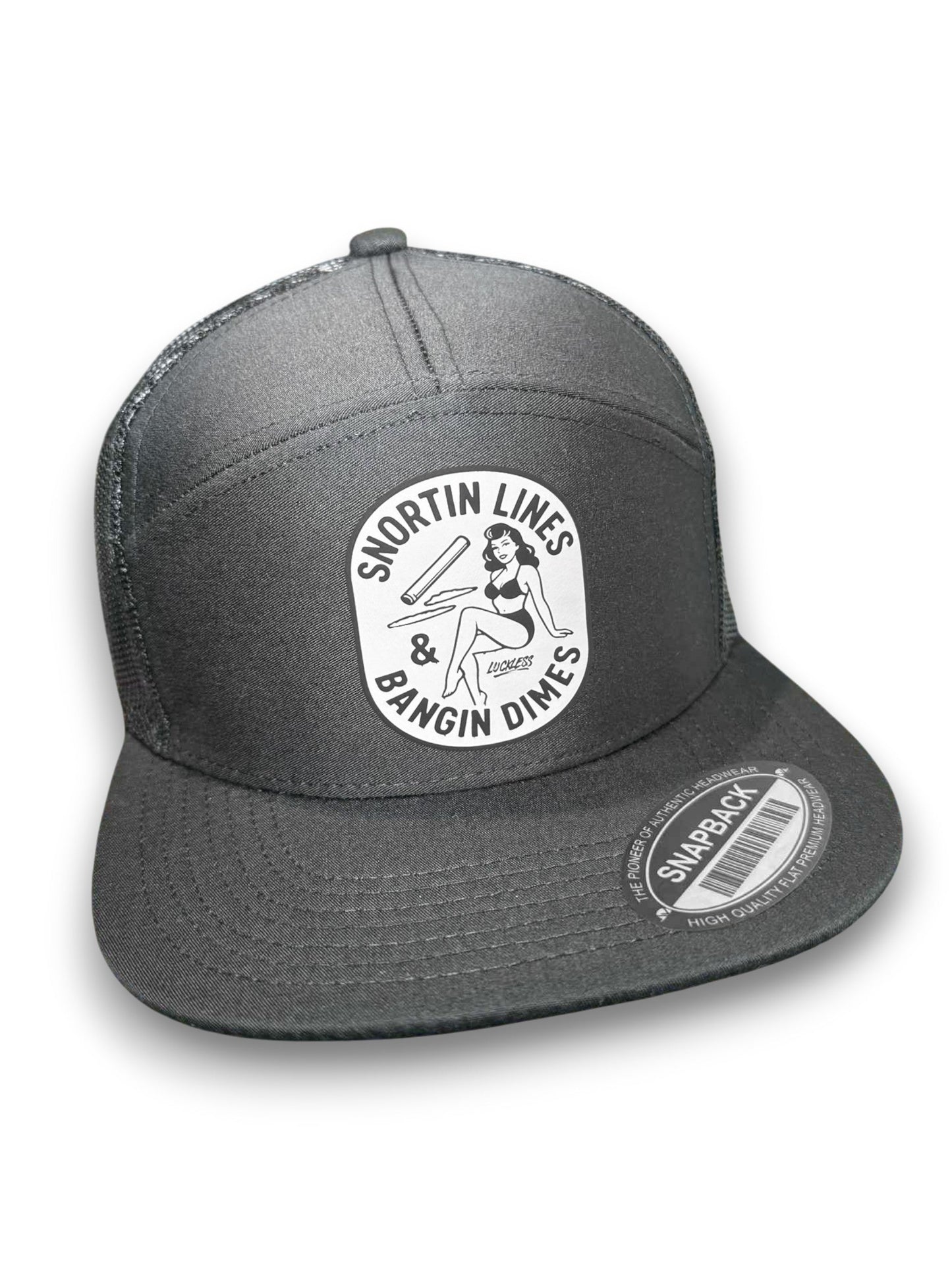 Lines and Dimes 7-Panel Snapback Hat