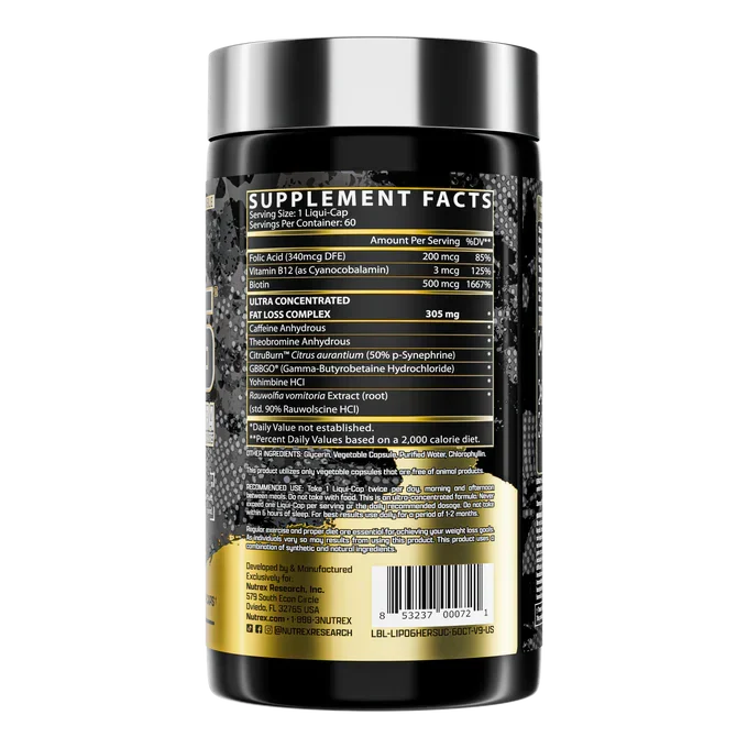 Nutrex LIPO-6 Hers Ultra Concentrate, 60 Caps