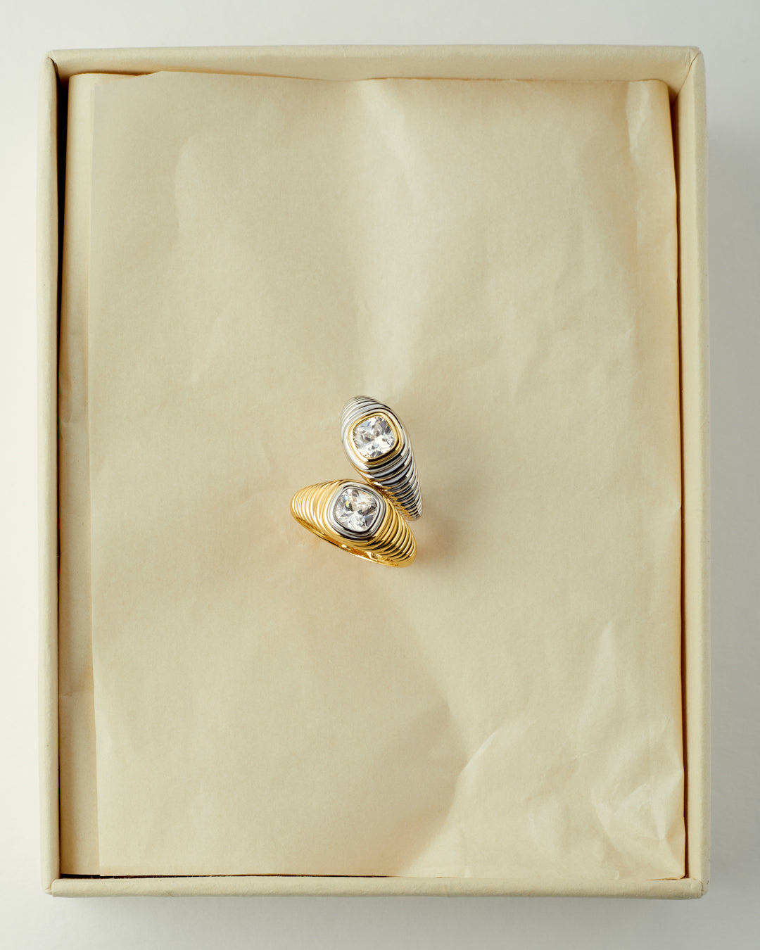The Georgia Stone Signet Ring- Silver