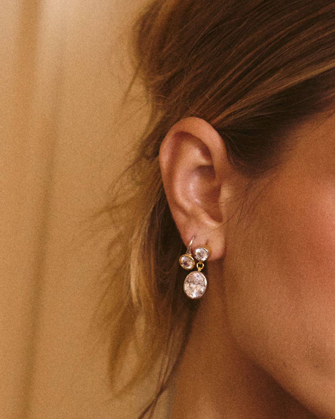 The Marais Drop Studs- Silver (Ships Early October)