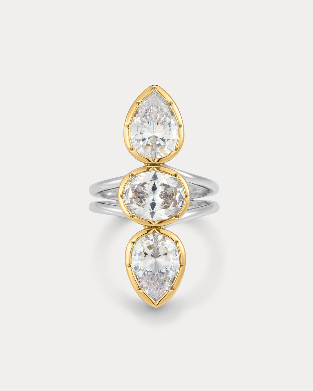 The Marais Triple Statement Ring-Silver