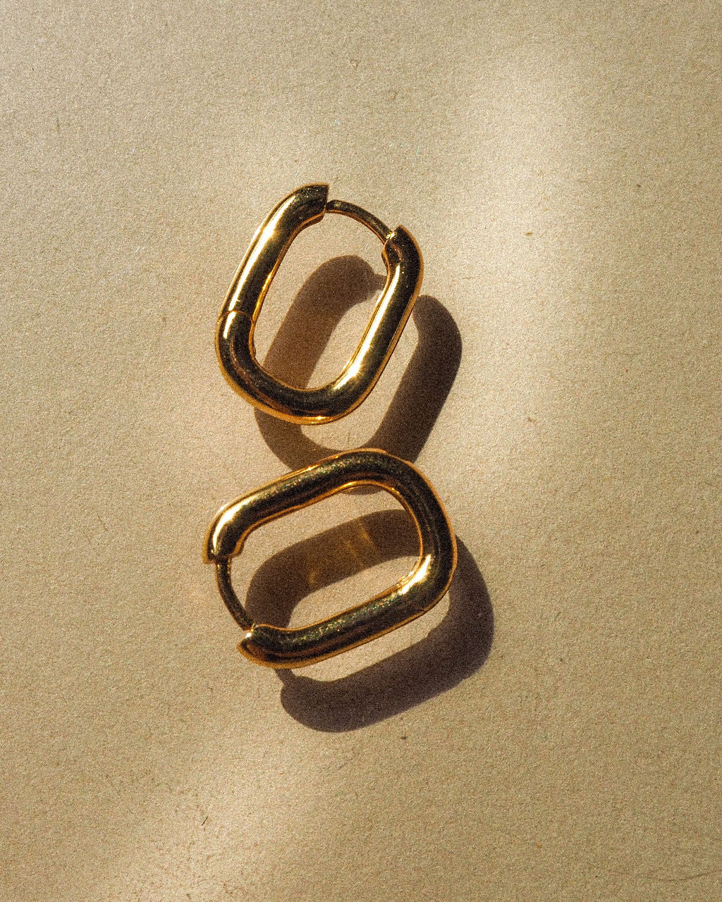 Chain Link Huggies- Gold (Ships Late September)