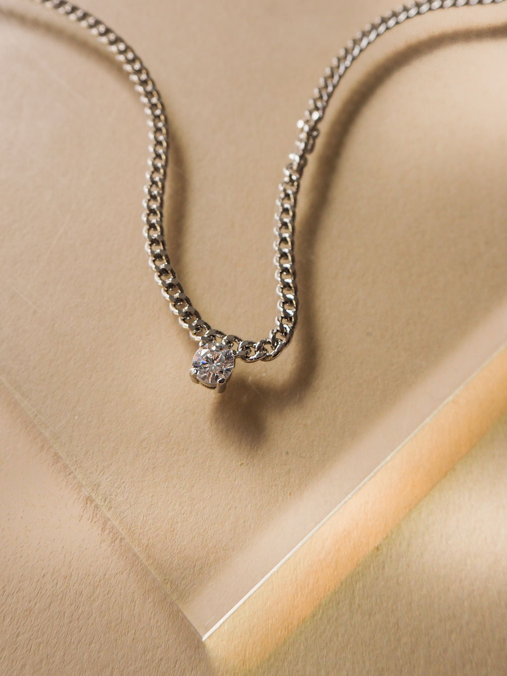 Bardot Stud Charm Necklace- Silver (Ships Late September)