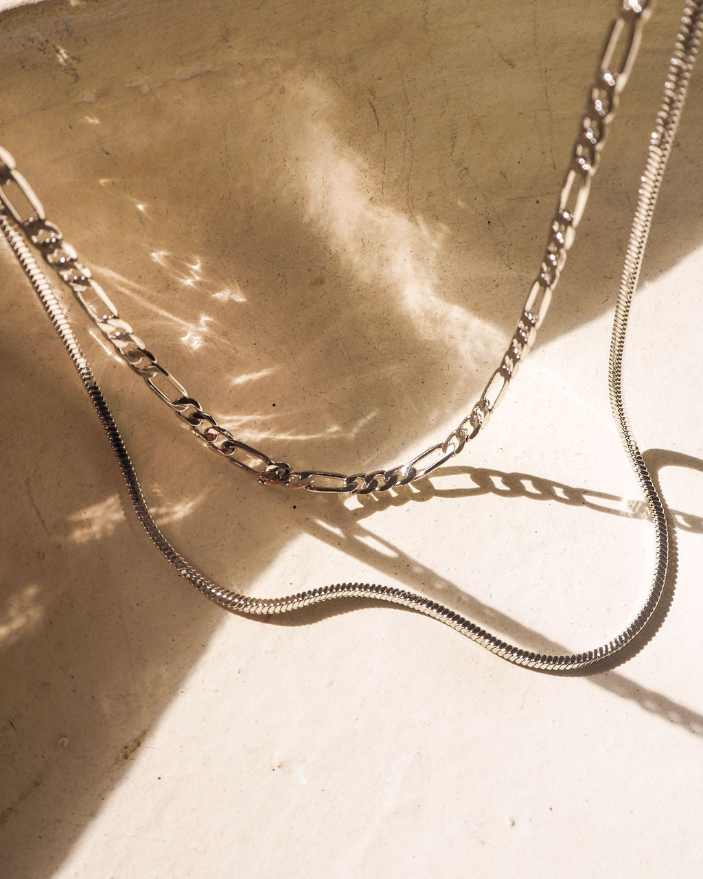 Cecilia Chain Necklace- Silver